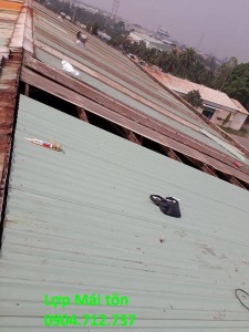 Thi công mái tôn tại biên hòa